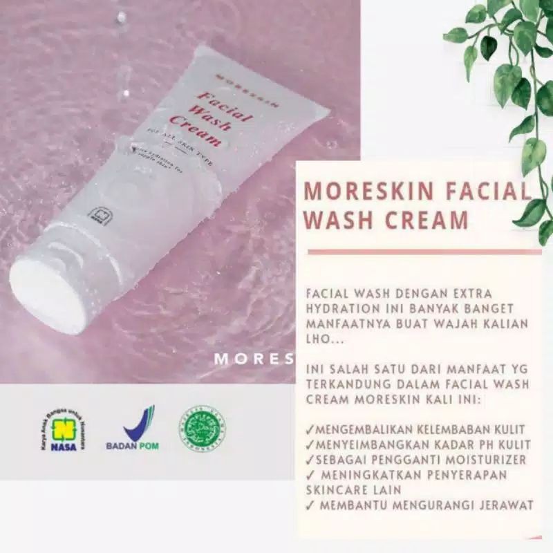 Jual NASA Facial Wash Cream Moreskin Shopee Indonesia