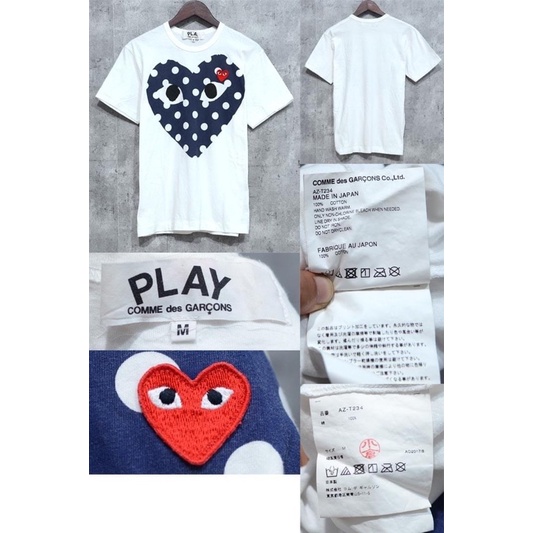 T SHIRT PLAY CDG MADE IN JAPAN SiZE M