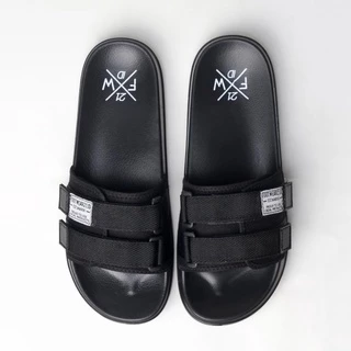 Footwear21.Id  -  Freddo Full Black | Sandal Slop Slipper | Sandal Unisex Anti Slip | Sandal Murah
