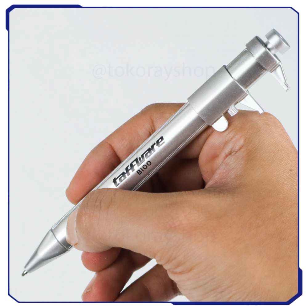 Jual Taffware Pena Multifungsi Ballpoint Measuring Tool Scale Ruler ...