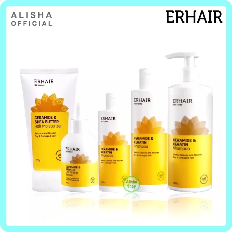 Jual ERHA ERHAIR RESTORE Ceramide & Keratin Shampoo / Hair Mask / Hair