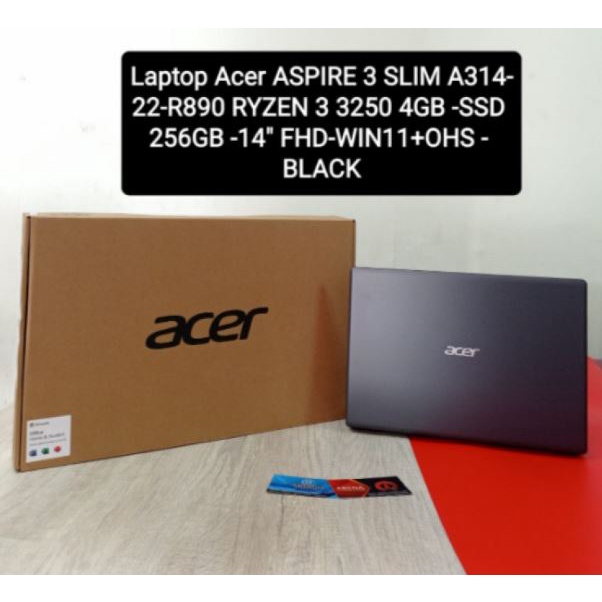 Jual Laptop Acer ASPIRE 3 SLIM A314-22-R890 RYZEN 3 3250 4GB -SSD 256GB ...