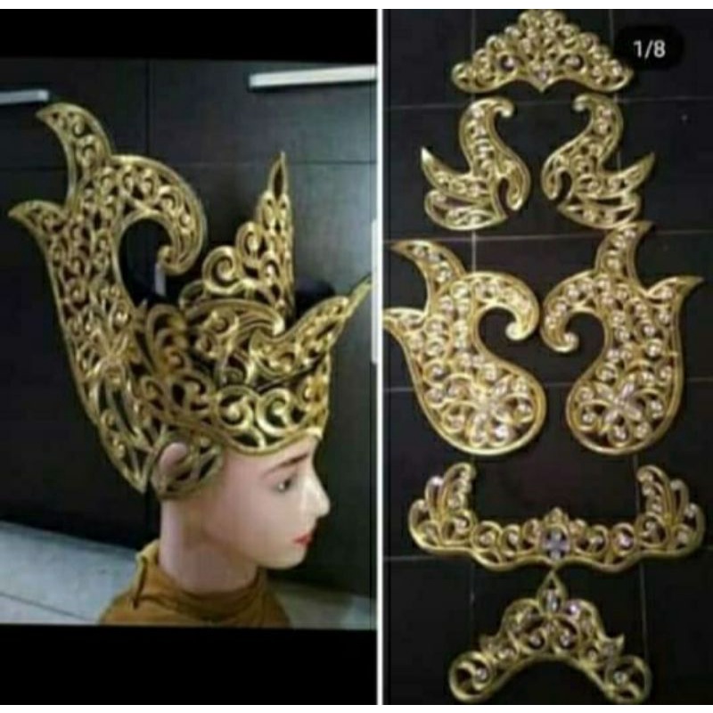 Jual siger rama / bordir siger murah / aksesoris tari | Shopee Indonesia