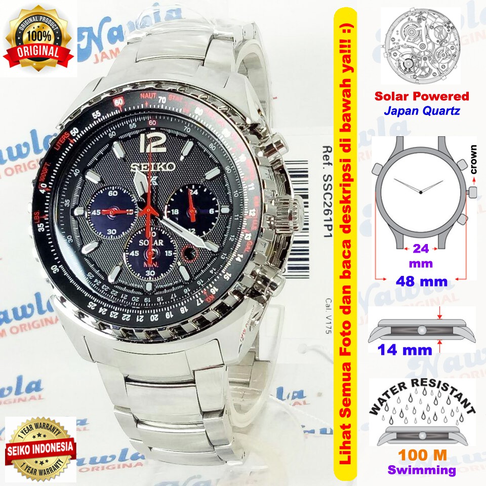 Jual Seiko Prospex Sky SSC261P1 Solar Chronograph 60 Jam Pria SSC261 Shopee Indonesia