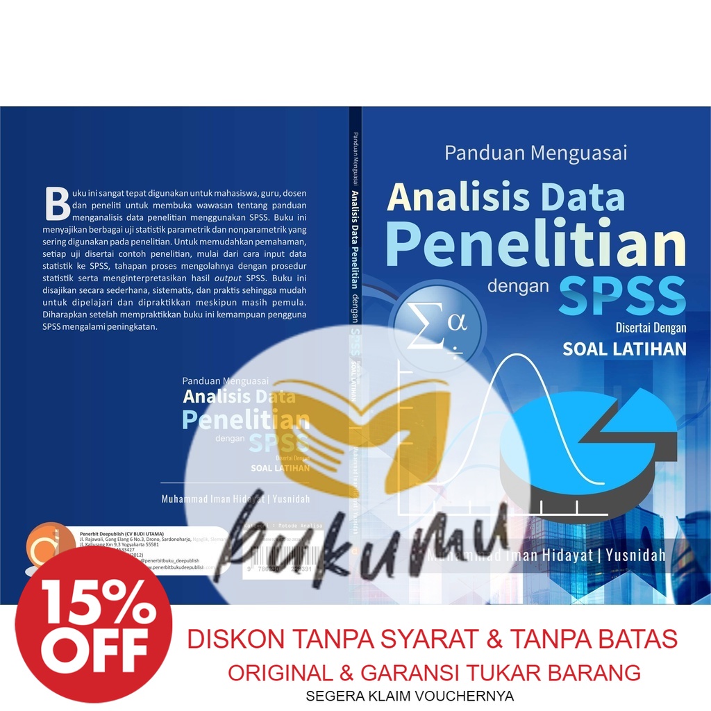 Jual DEEPUBLISH - Buku Panduan Menguasai Analisis Data Penelitian ...