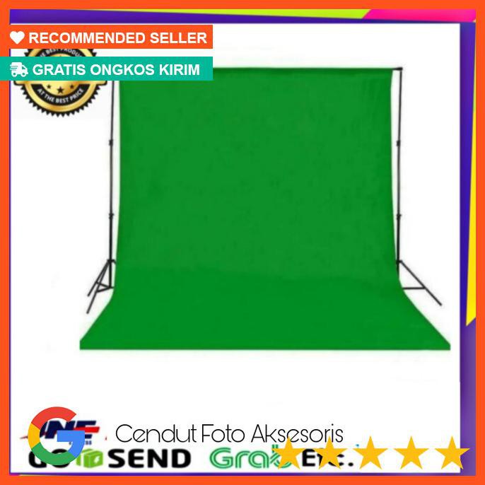 Jual Background warna hijau green screen 2.5 x 3 m Hijau | Shopee Indonesia