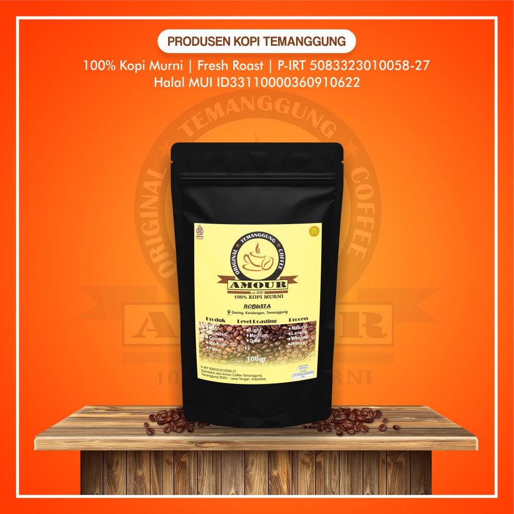 Jual Kopi Temanggung Robusta Bubuk Murni 100gr Kopi Bubuk Murni 100