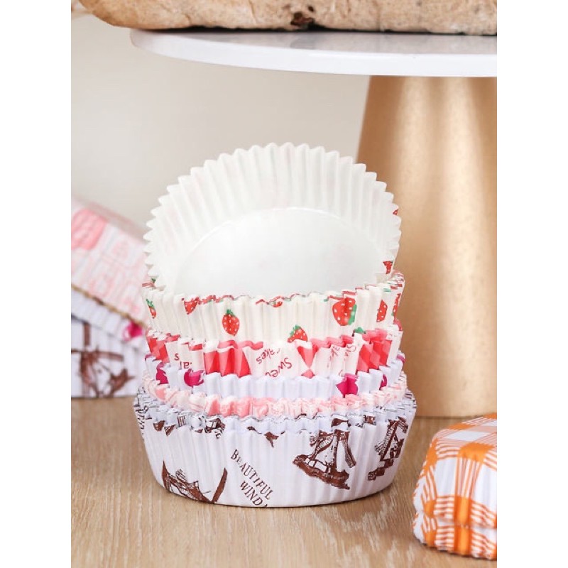 Jual paper case roti bulat round paper bread case 50pcs | Shopee Indonesia