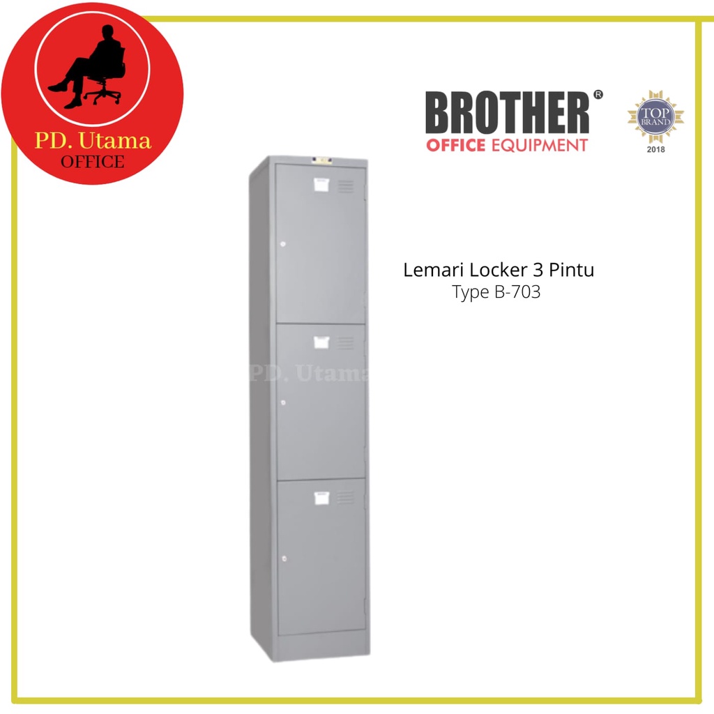 Jual LOCKER BROTHER B 703 LOKER (3 PINTU) | Shopee Indonesia