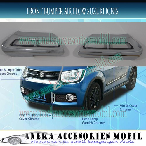 Jual Front Bumper Air Flow Chrome / Bumper Depan Air Flow Suzuki Ignis ...