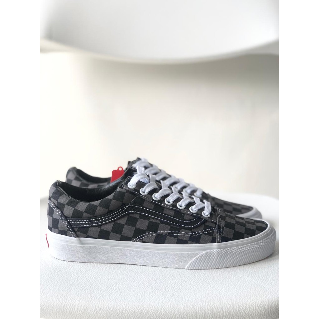 Vans old shop skool checkerboard pewter