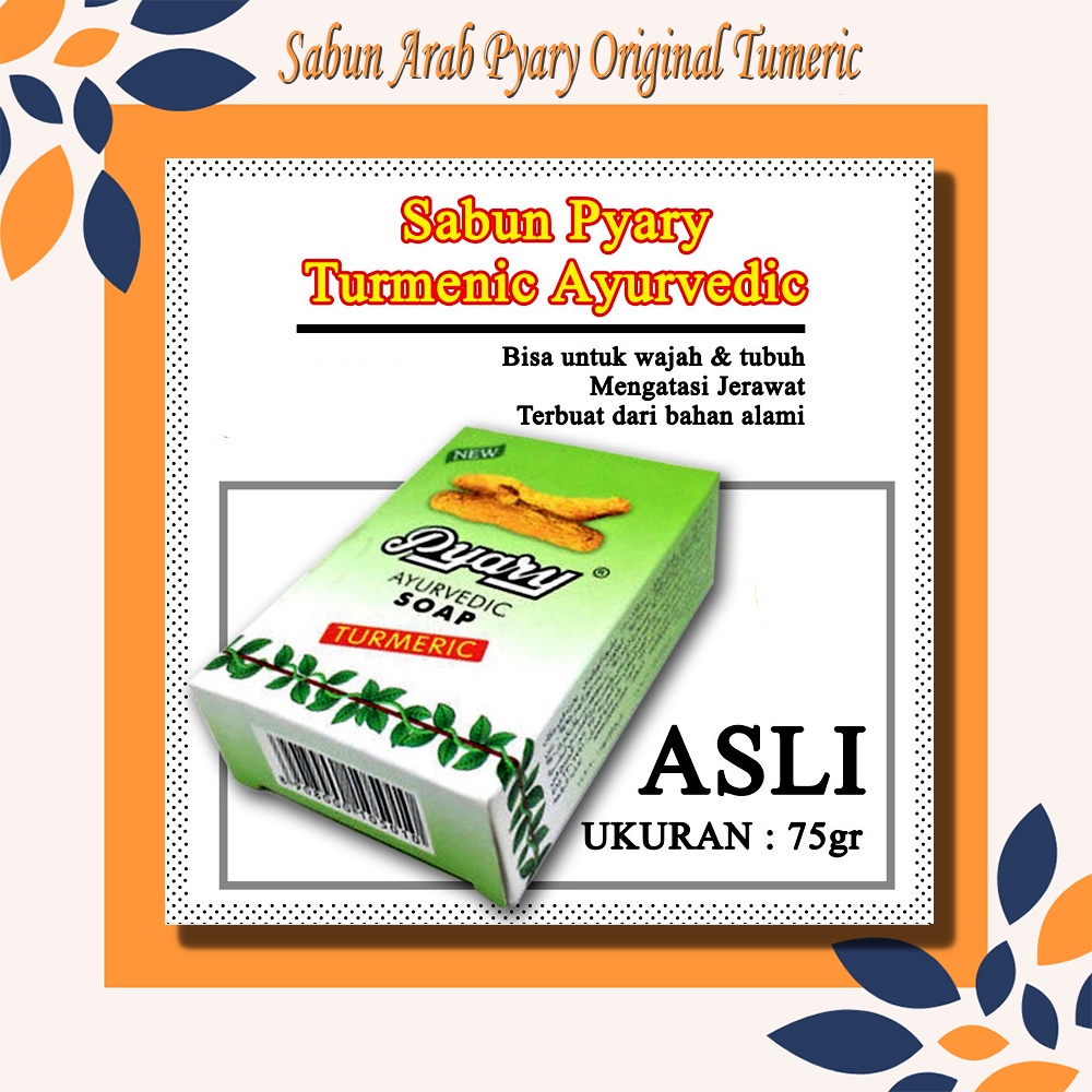 Jual SABUN ARAB PYARY ORIGINAL TUMERIC ORIGINAL Sabun Arab Pyary 75gr ...