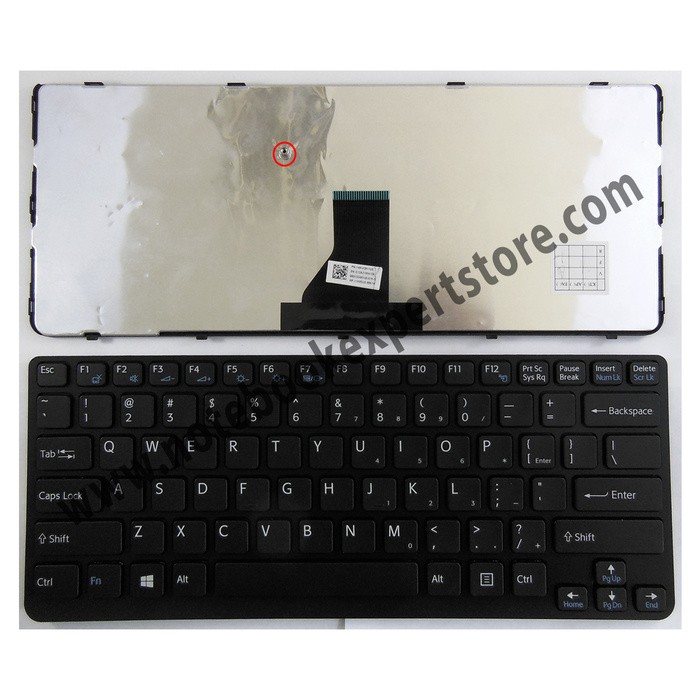 Clavier Azerty Français SONY SVE14, MP-11K86F0-8861, 149024441FR Noir