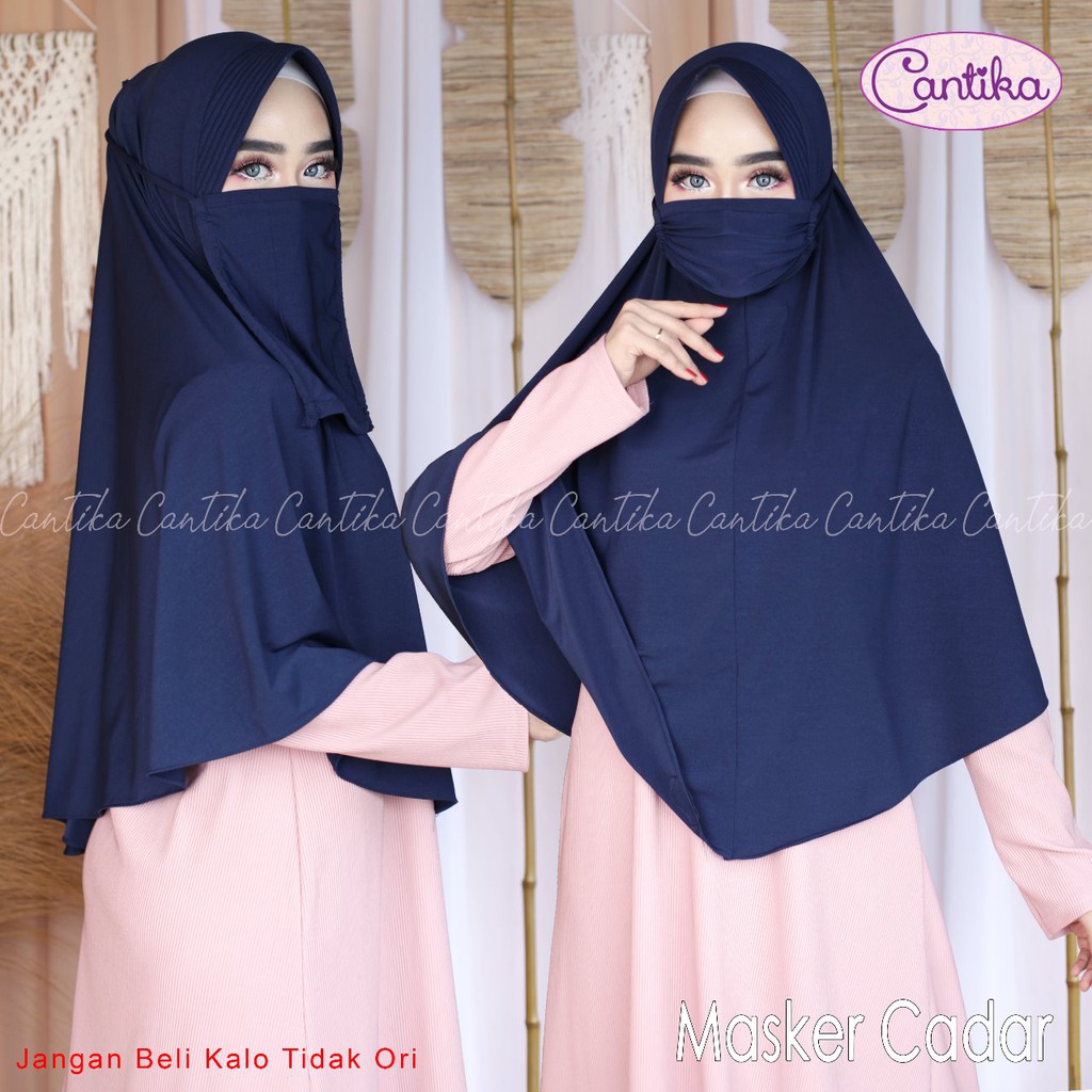 Jual Jilbab Khimar Niqab Masker Cadar Ori Cantika By Qoid Shopee Indonesia 2285