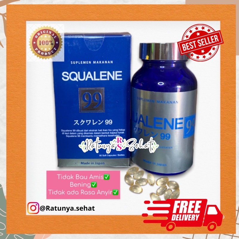 Jual SQUALENE 99 ORI JAPAN KENKONOKAI PERAPERA Fish Oil READY STOK