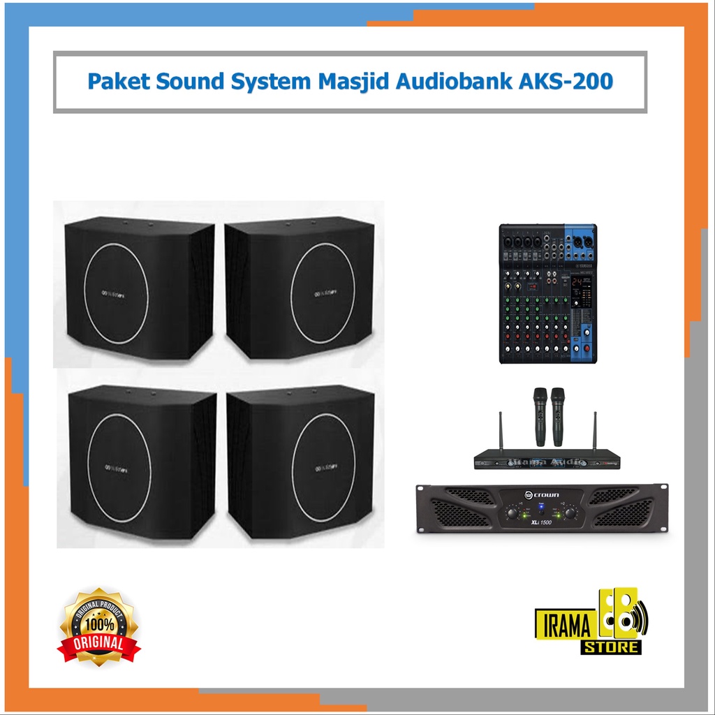 Jual Paket Sound System Masjid Audiobank Aks 200 Shopee Indonesia