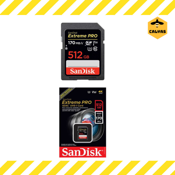 Jual SanDisk Extreme Pro SDXC Card UHS-I U3 V30 Class 10 (170MB/s ...