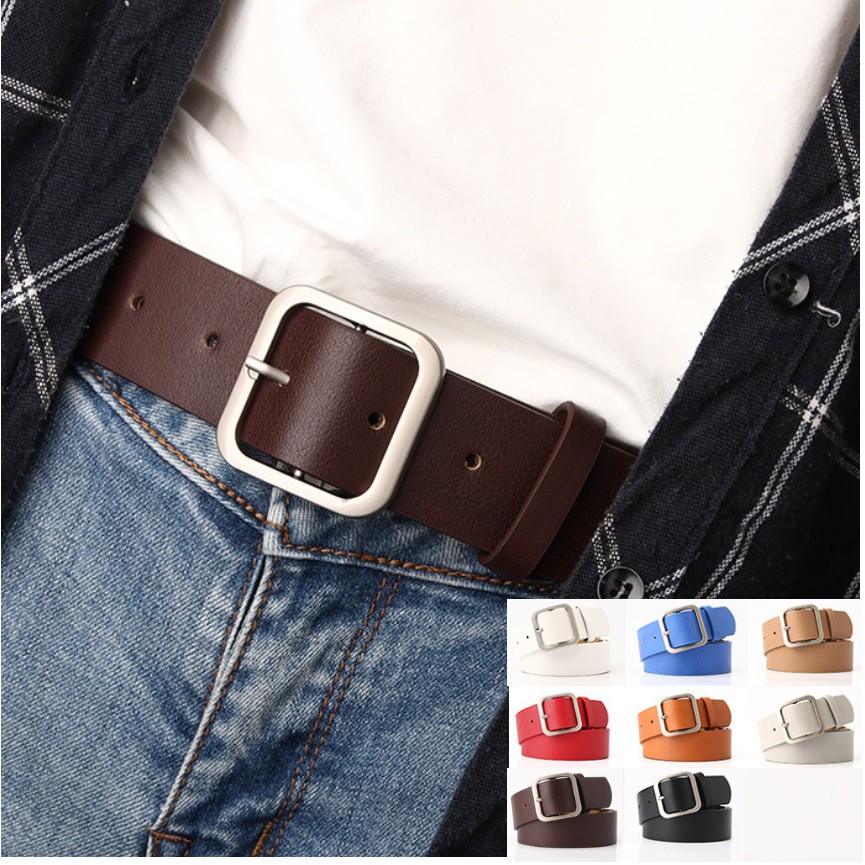 Jual Ikat Ban Pinggang Wanita #637 WIDE BAHAN TEBAL Korea Fashion Kulit