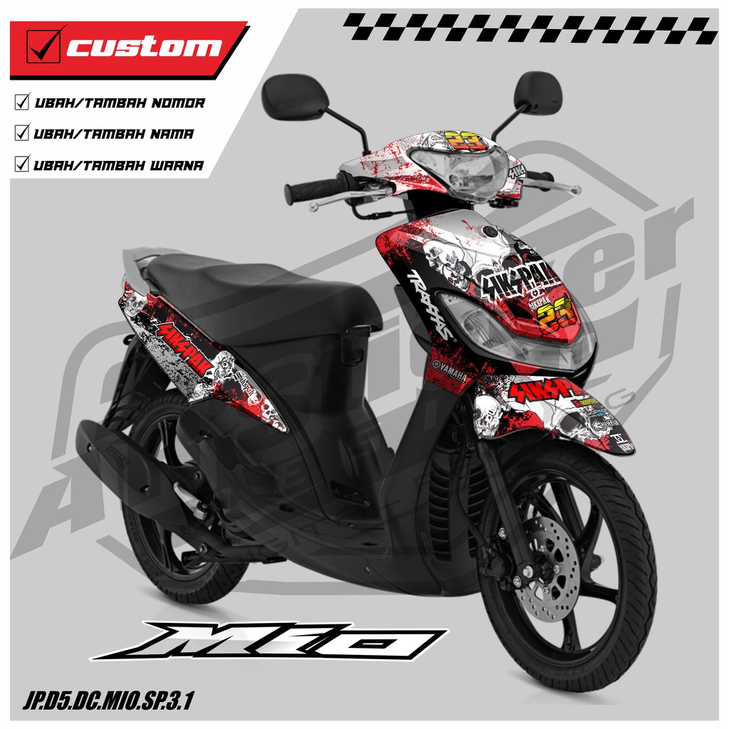 Jual Decal Sticker Mio Sporty Full Body Stiker Dekal Mio Sporty Smile Kode Shopee