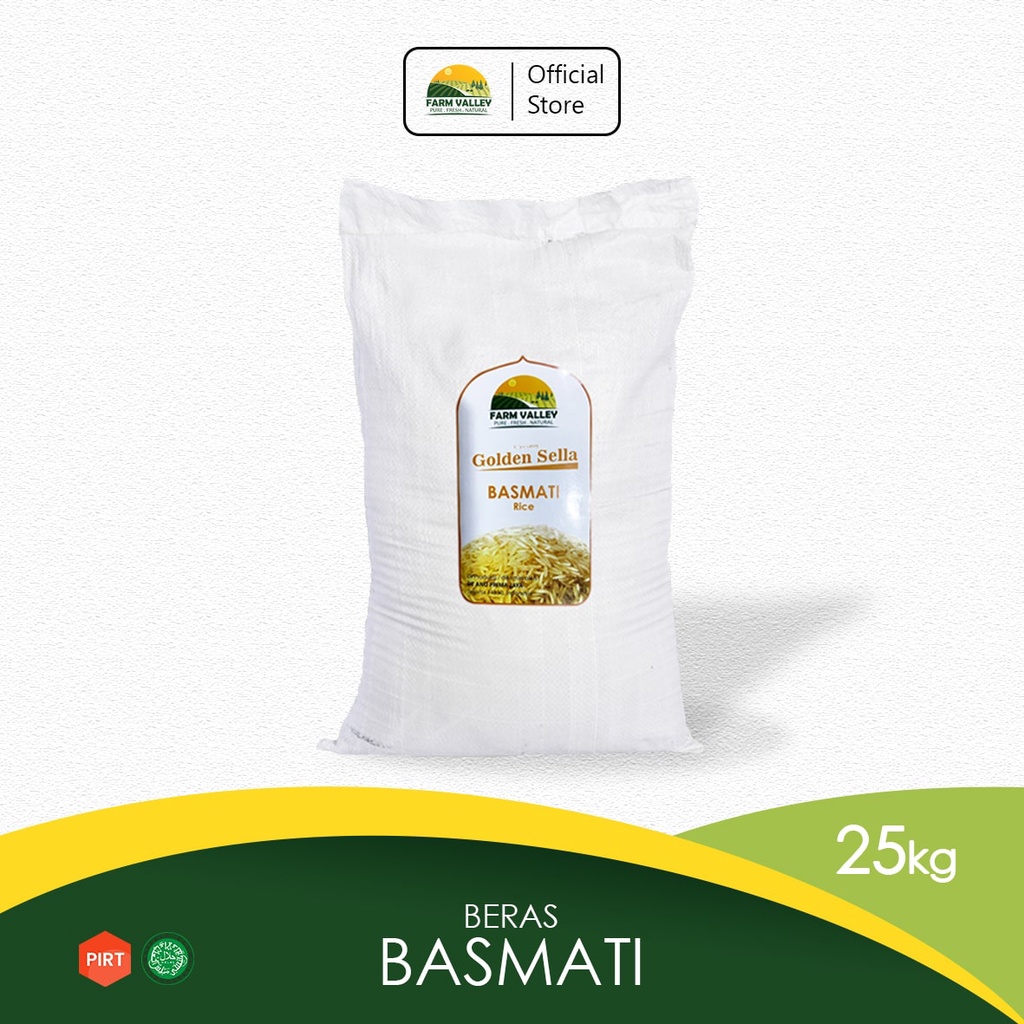Jual Beras Basmati | Creamy Golden Sella Basmati Rice 25 Kg | Shopee ...