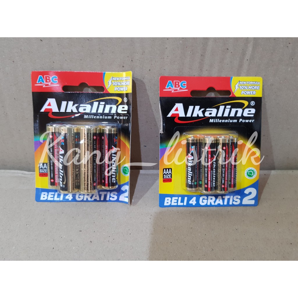 Jual Batre Abc Baterai Abc Alkaline Aa Aaa Beli Gratis Shopee Indonesia