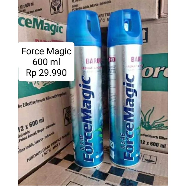 Jual Force Magic Blue Anti Nyamuk dan Kecoa 600 ml | Shopee Indonesia
