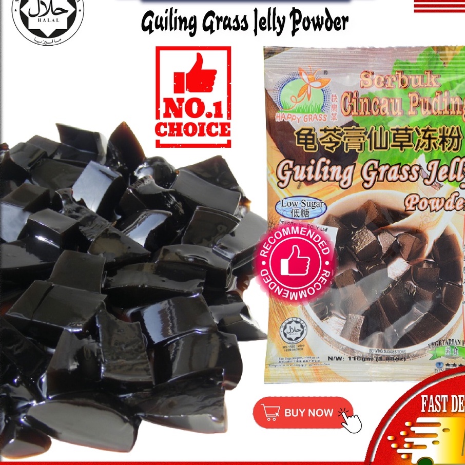 Jual [HALAL] Happy Grass Guiling Grass Jelly Powder 110gr / Bubuk ...
