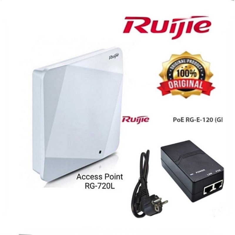 Jual Ruijie Reyee RG-AP720L + POE RG-E-120 GE Wireless Access Point MU ...