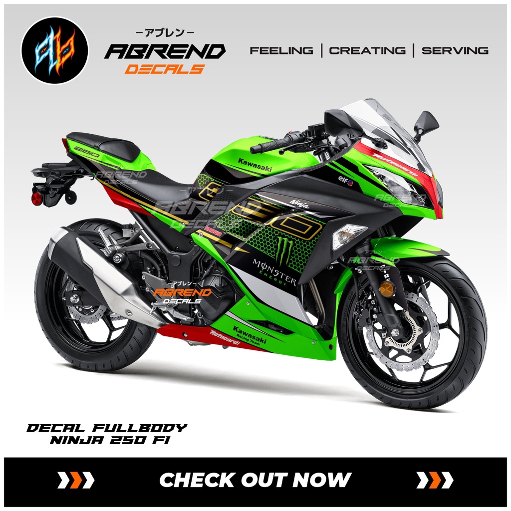 Jual Decal Sticker Fullbody Ninja Fi Kawasaki Ninja Fi Stock Decals Livery Krt Full