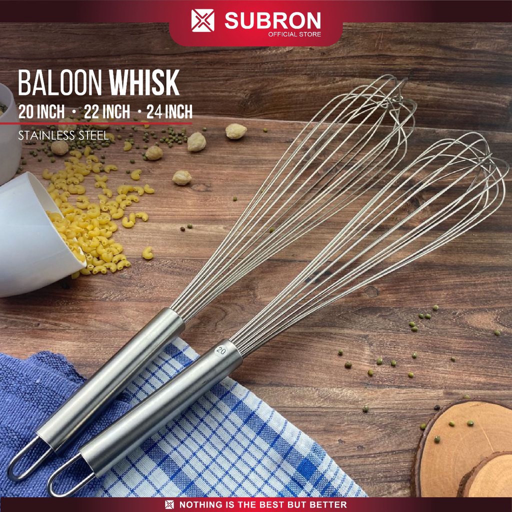 Jual Subron Baloon Whisk Kocokan Telur Manual Egg Whisk Stainless Steel