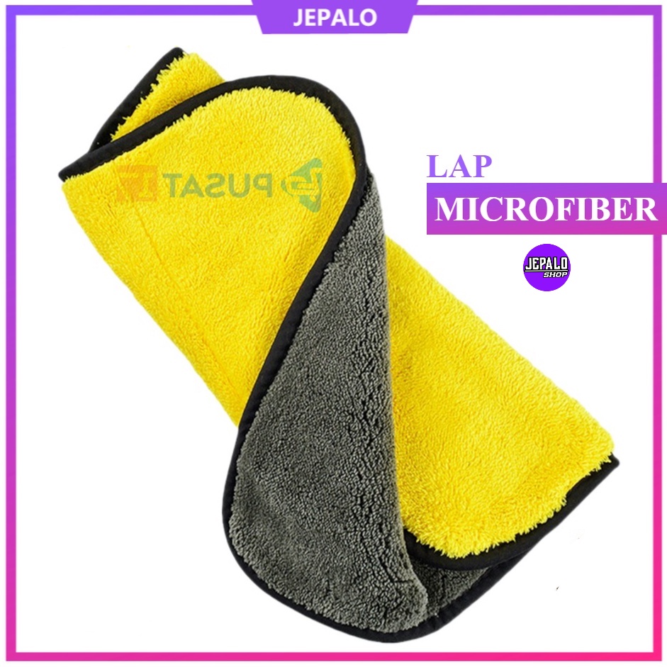 Jual Lap Kain Microfiber X Cm Gsm Kain Lap Kuning Mobil Motor Sisi Kain Mikrofiber