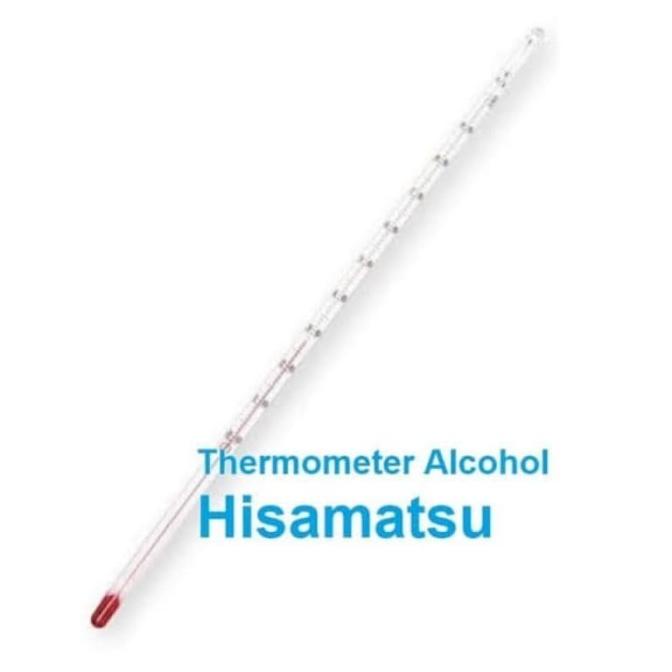 Jual Thermometer Kaca Glass Air Laboratorium -10+200 Al Hisamatsu ...