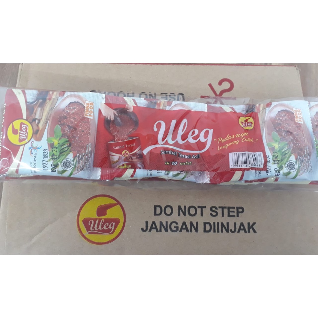 Jual Finna Sambal Uleg Terasi Sachet 1 Pack Isi 10x20gr Shopee Indonesia