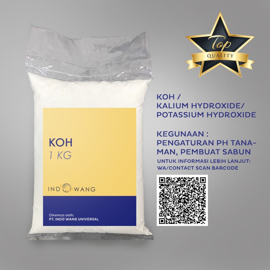 Jual KOH / Potassium Hydroxide / Kalium Hidroksida - 1Kg | Shopee Indonesia