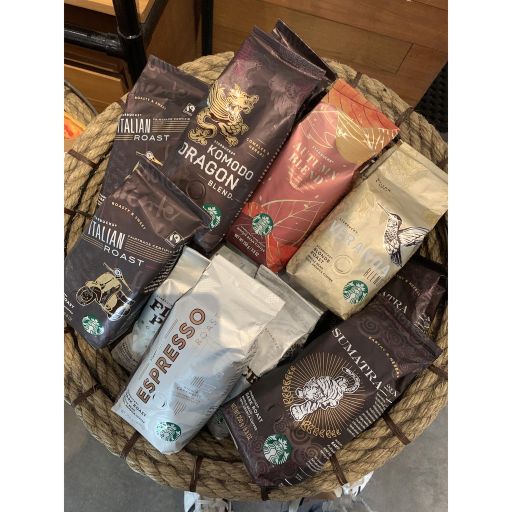 Jual Whole Bean Dark Roast 250gr Starbucks Coffee Grind Papua New