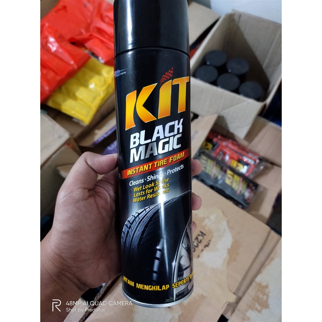 Jual Di Pakai Showroom Kit Black Magic Semir Ban Semprot Langsung