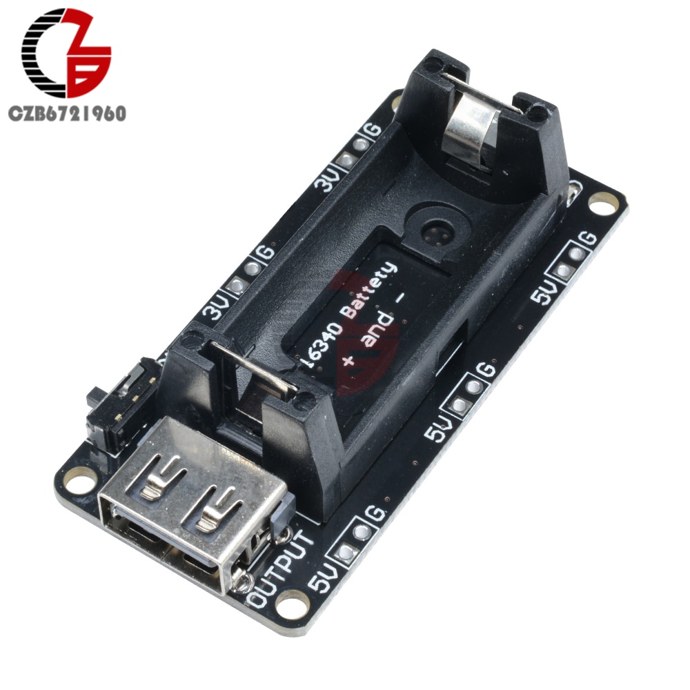 Jual PREORDER 16340 Battery Charging Module Rechargeable Battery Holder ...