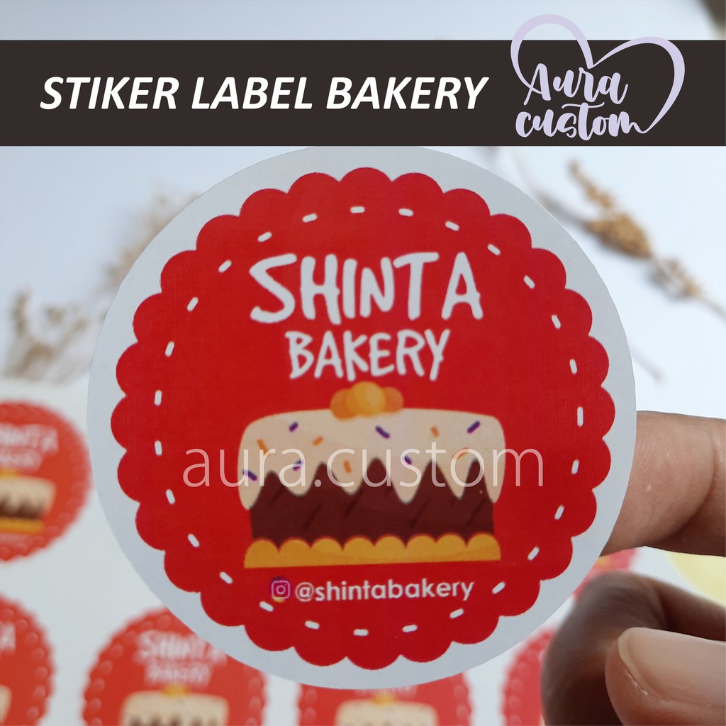 Jual STIKER CHROMO BULAT LABEL TOKO ROTI BAKERY PRINT STICKER CUSTOM ...