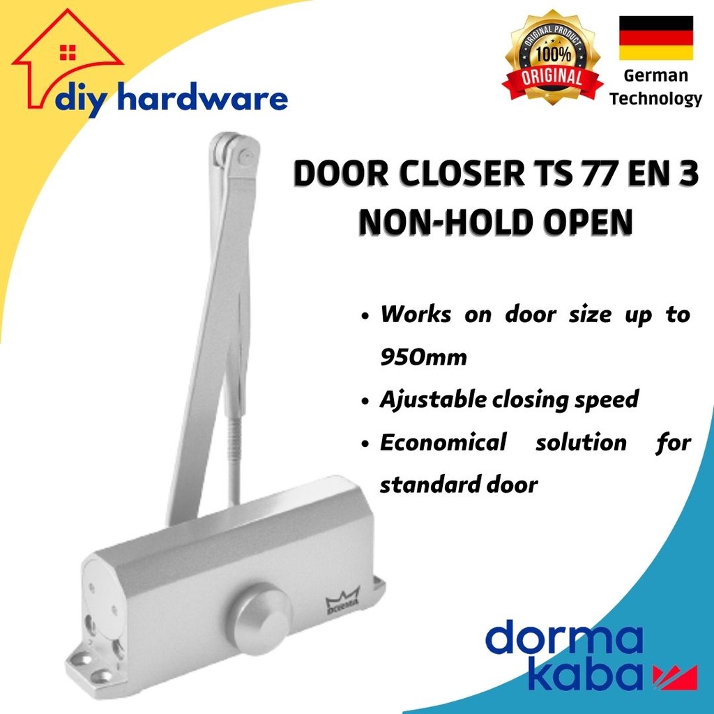 Jual Dorma Door Closer TS77 NHO Dormakaba TS 77 Non Hold Open Penutup ...