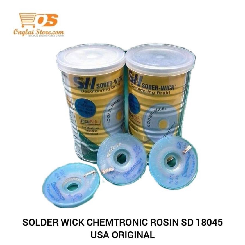Jual SOLDER WICK CHEMTRONIC ROSIN SD 18045 USA ORIGINAL Shopee Indonesia