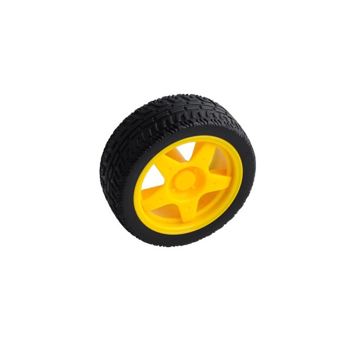 Jual Ban Motor DC Roda Untuk Gear Box Kuning Mobil Smart Car Arduino ...