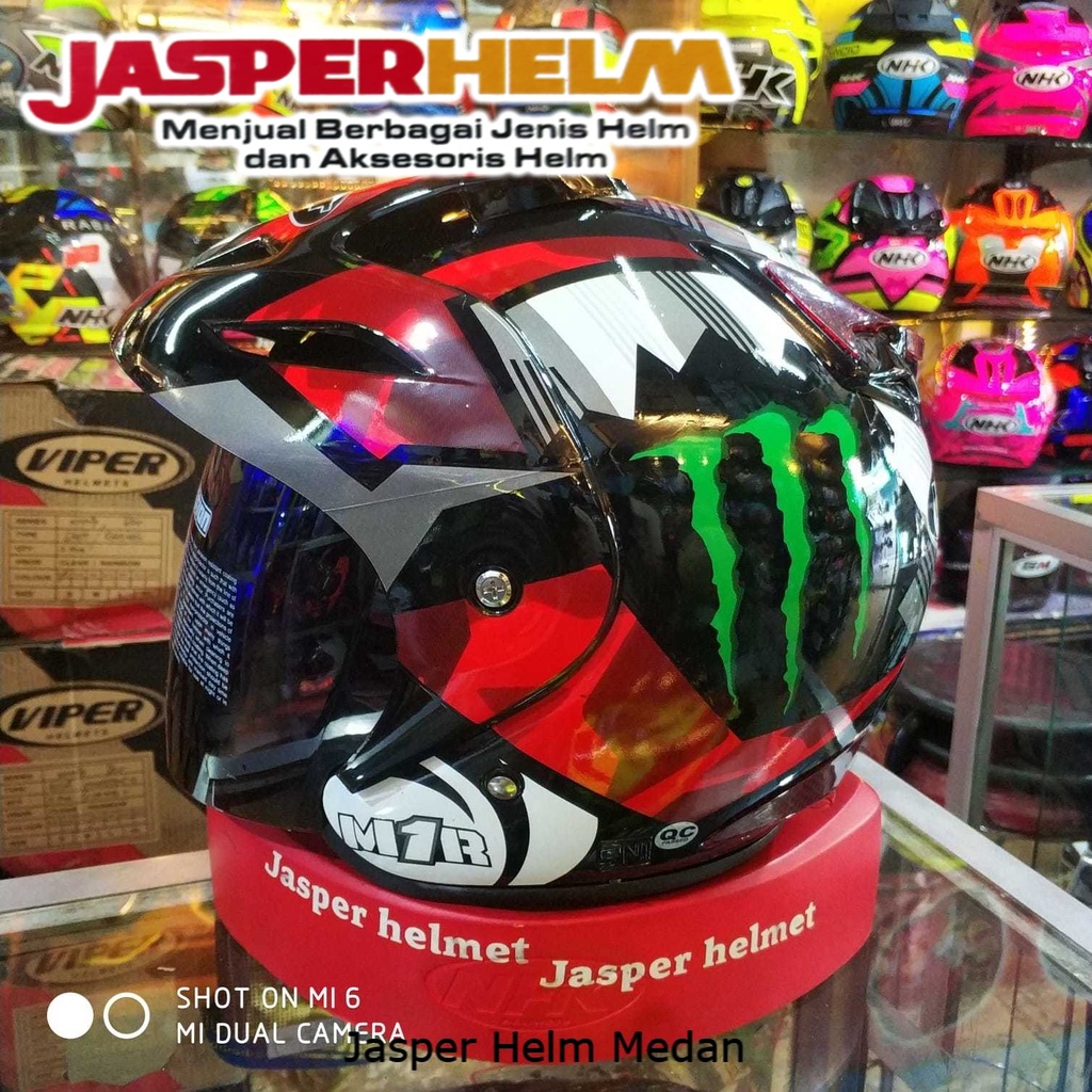 Viper VPR Wendbarer Motorradhelm - ECE22.06 Geprüft Mit Sonnenvisier