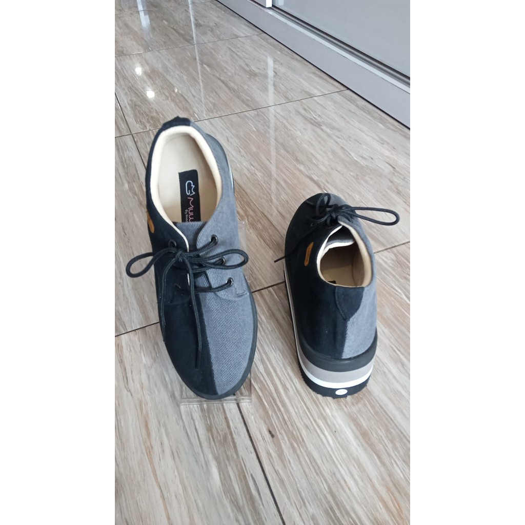 Jual Sepatu Wanita MUWAA - Denim Series - Black : By Anisa Rahma ...