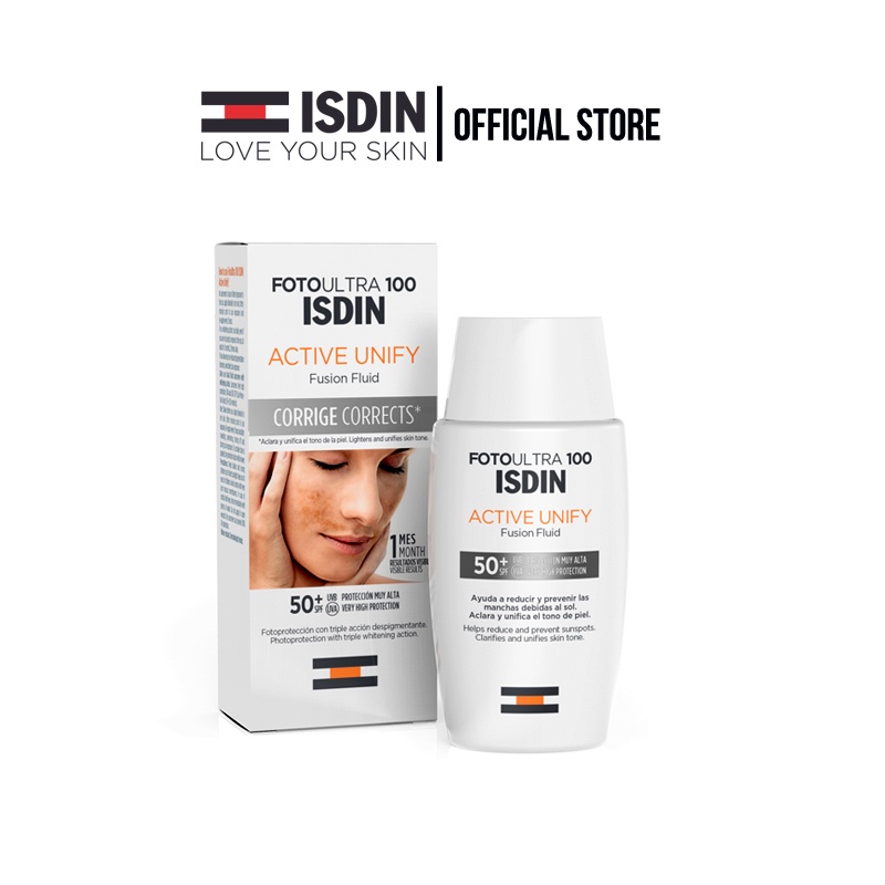 Jual ISDIN Sunscreen Foto Ultra 100 Active Unify Fusion Fluid SPF 50