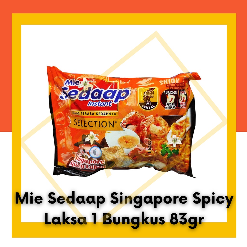 Jual Mie Sedaap Kuah Singapore Spicy Laksa Mie Instan 1 Bungkus 83gr ...