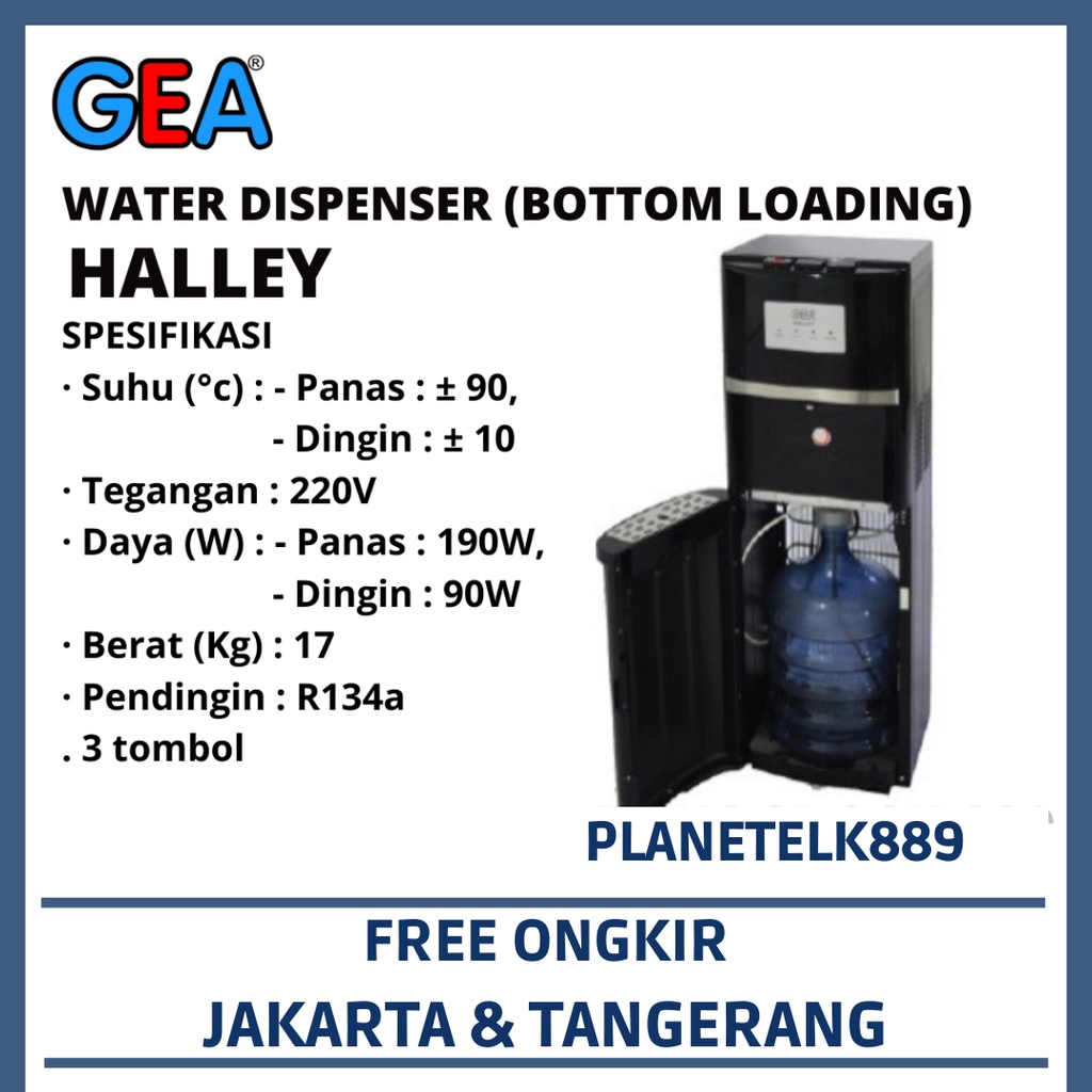 Jual Gea Halley Water Dispenser Bottom Loading Shopee Indonesia