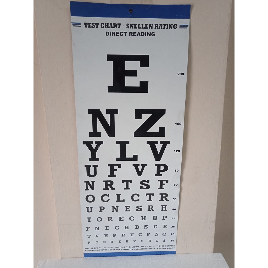 Jual Snellen Chart atau Alphabet Chart | Shopee Indonesia