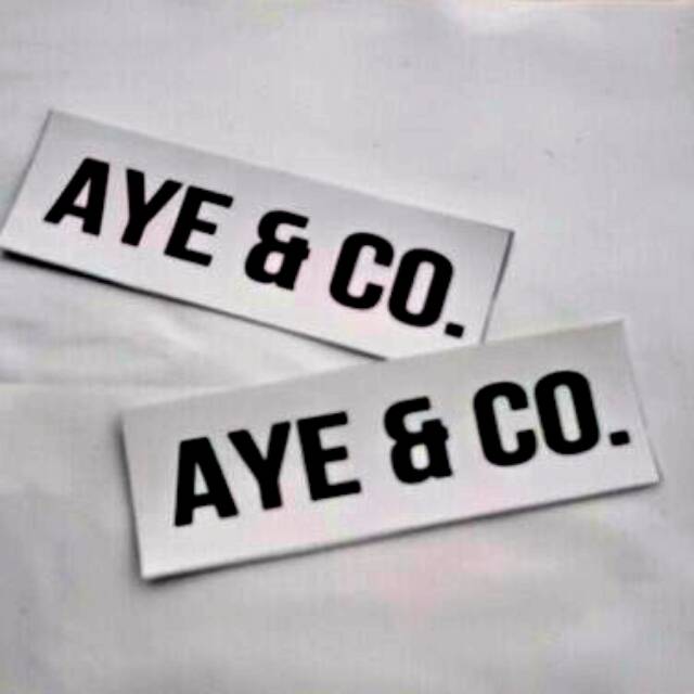 Jual AYE & CO sticker distro graftac | Shopee Indonesia