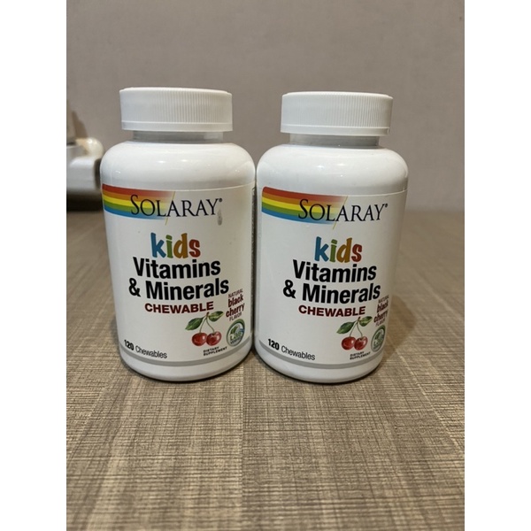 Jual Solaray Kids Vitamin & Minerals Chewable 120 (black cherry flavor) Shopee Indonesia