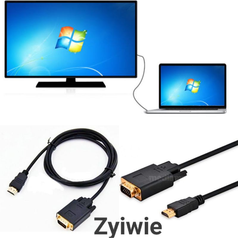 Jual Kabel For Hdmi Male To Vga Male HD15 / Kabel For Hdmi To Vga